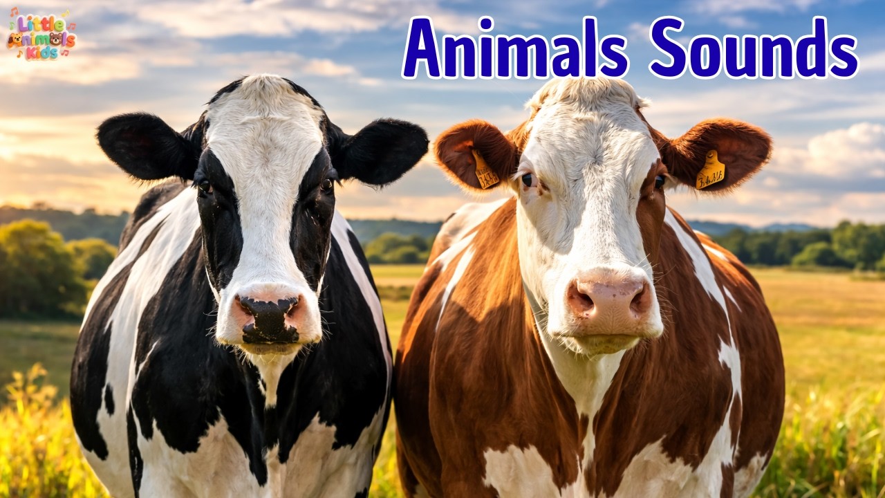 Farm Animal Sounds for Toddlers 🐮🐷| Learn 10 Animals Sounds with Real Photos | Fun Educational Video