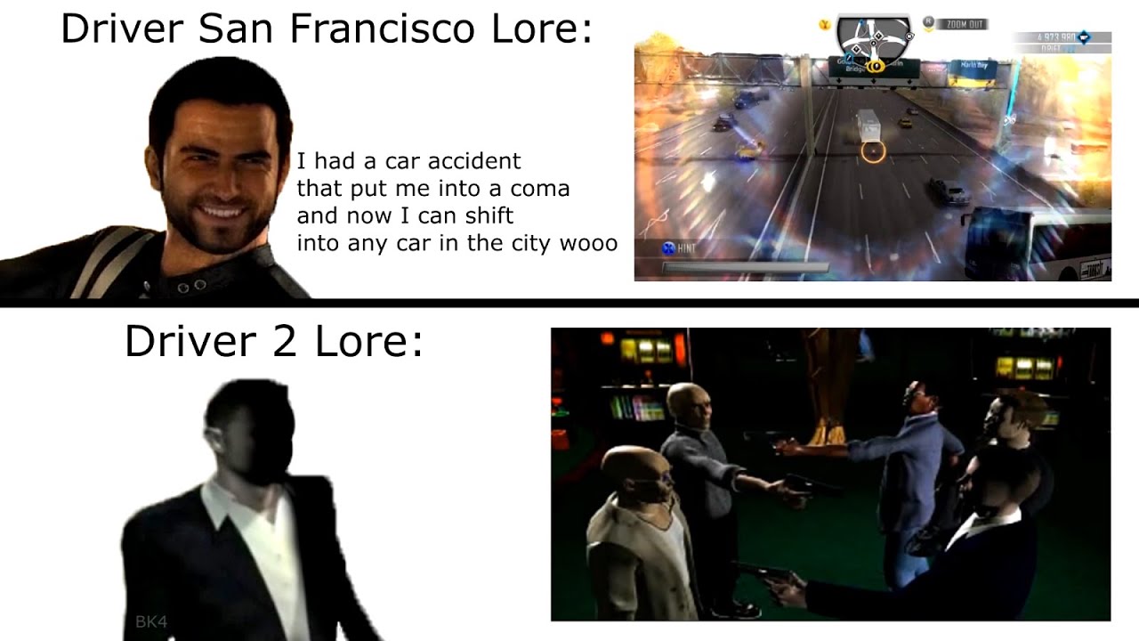 Driver SF vs Driver 2 Lore