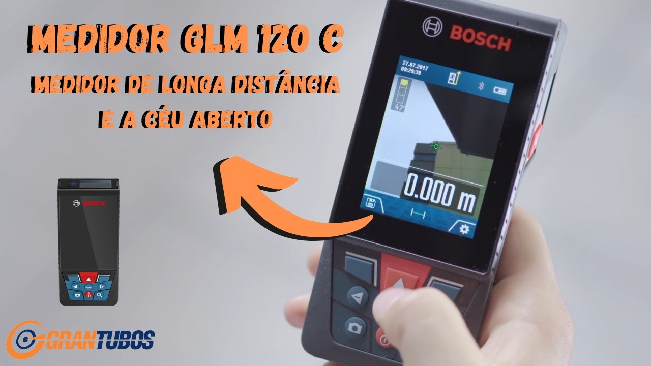 COMO PODE SER T&Atilde;O SIMPLES!? MEDIDOR/TRENA A LASER GLM 120C BOSCH
