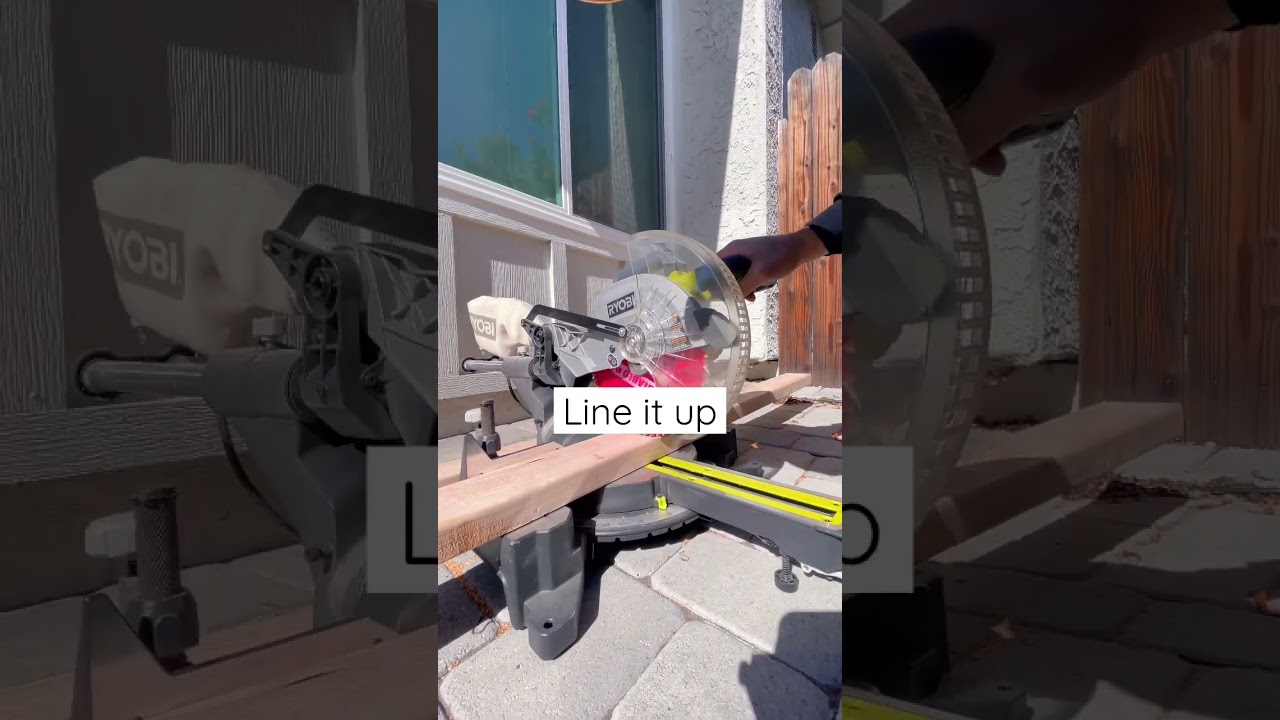 HOW TO USE A MITER SAW #diy #home #construction