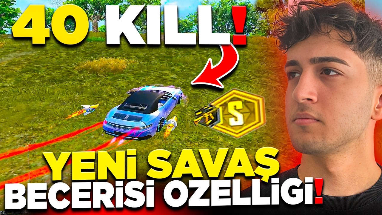 YENİ MODUN SAVAŞ BECERİSİ ÖZELLİĞİ İLE 1v4 OYNADIM! AŞIRI İYİ 40 KİLL! PUBG Mobile