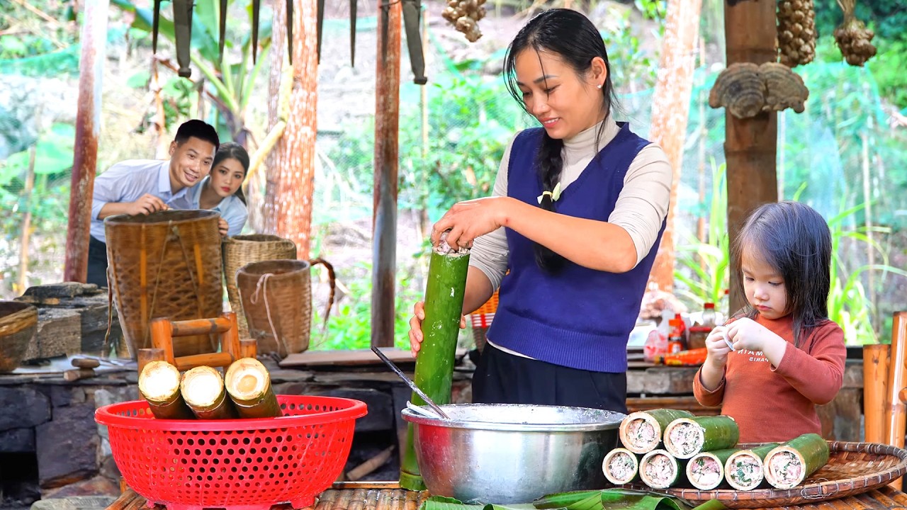 Ancient Meat Preservation – Storing Fresh Pork in Giant Bamboo Tubes