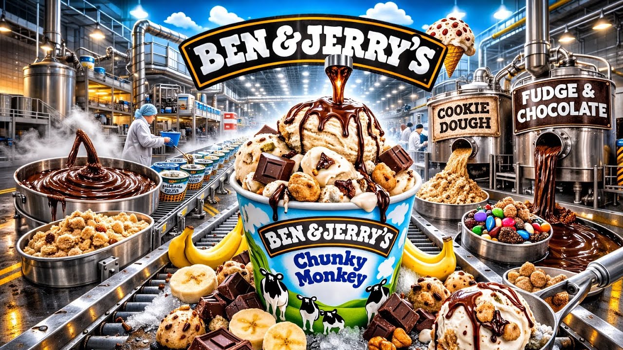 Inside the Ice Cream Mega Factory – How Millions of Gallons Are Made Every Day (Full Process)