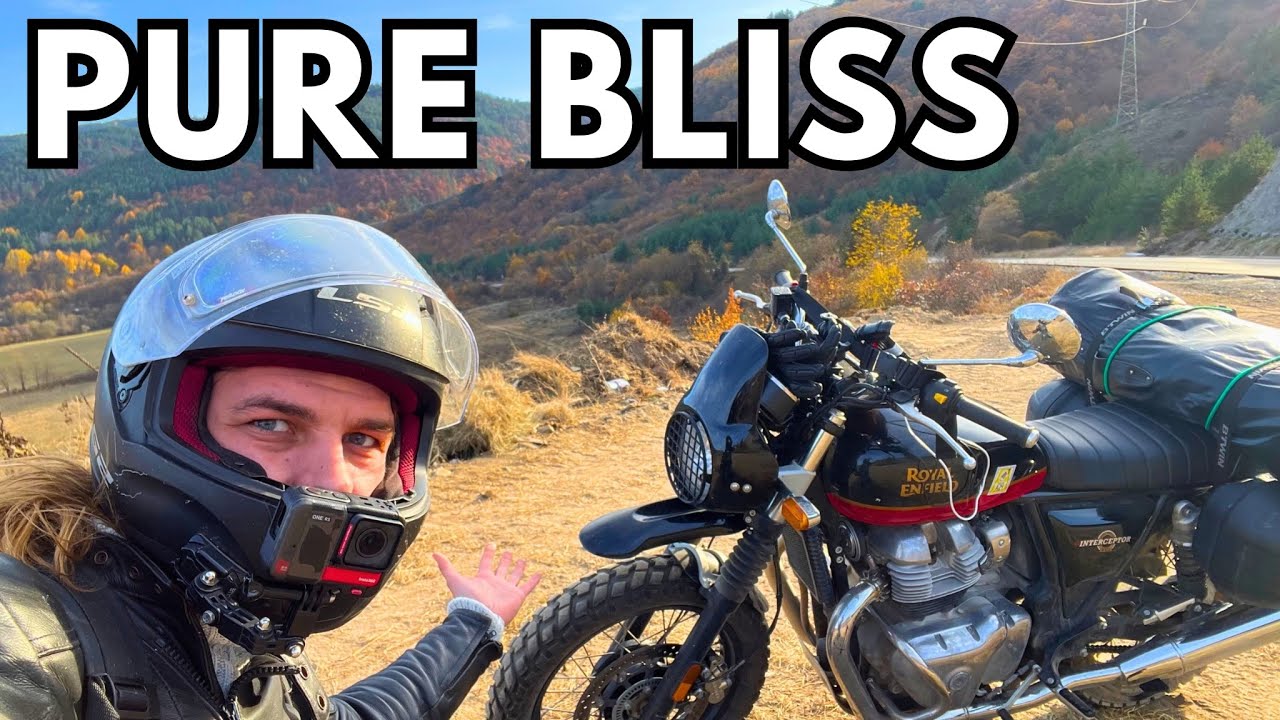 Riding my Motorcycle to Bulgaria through a Colorful Forest