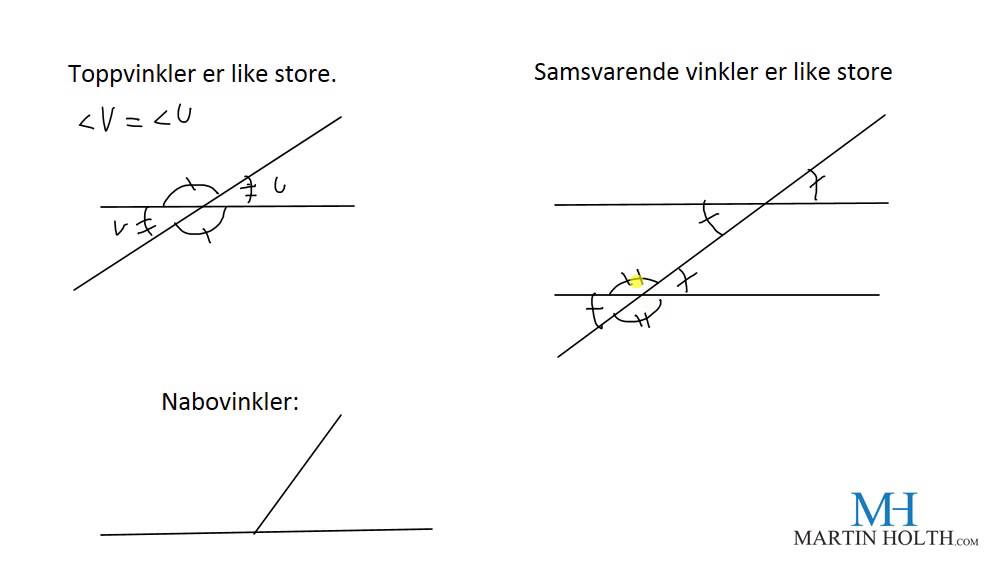 Matematikk 1P- Geometri - vinkler