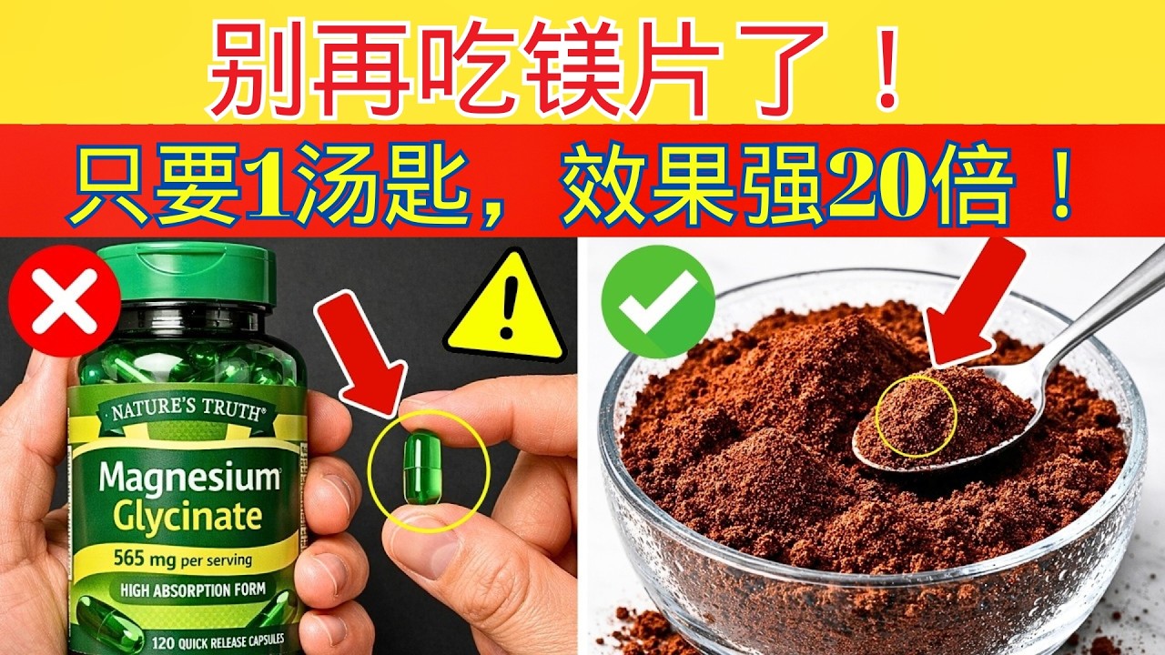 在再次购买甘氨酸镁之前，请先看这个（食物的效果好 20 倍）| 老年健康建议