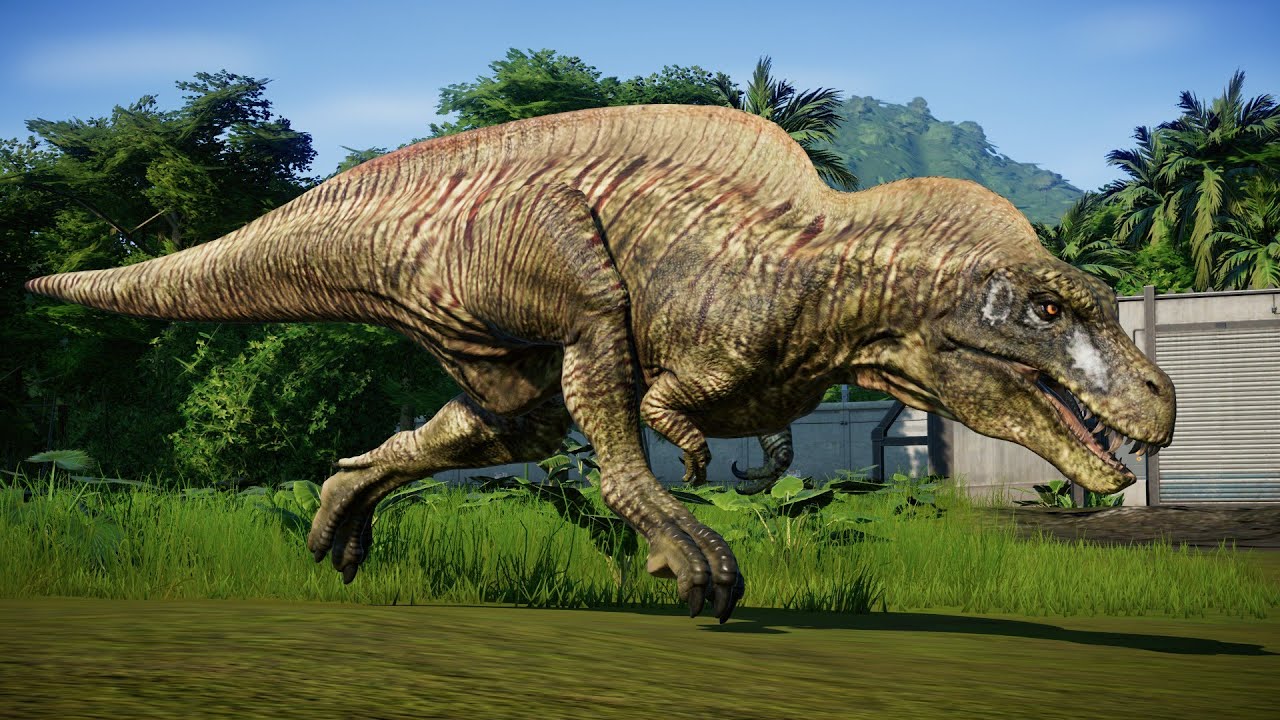 Acrocanthosaurus, Albertosaurus, Allosaurus DINOSAURS IN BIOSYN SANCTUARY | JURASSIC PARK | JWE2