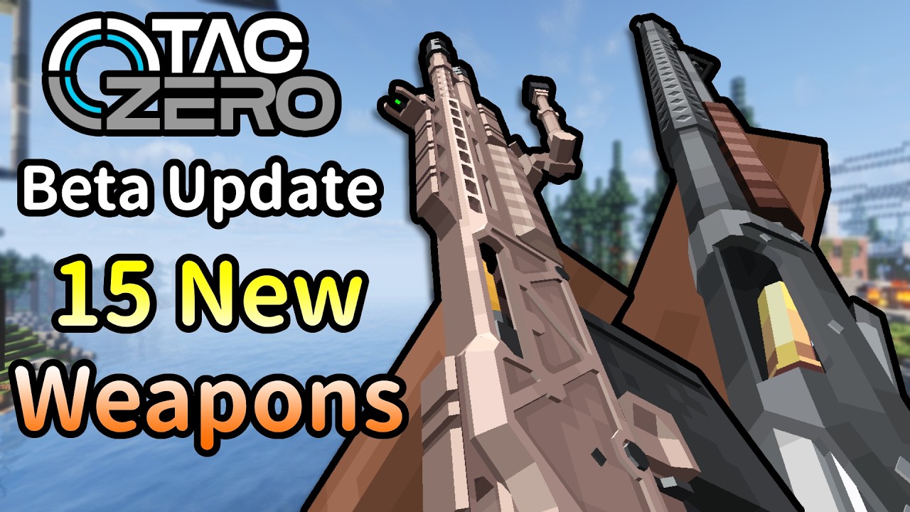 Minecraft TaCZ mod | HUGE BETA UPDATE！| New blocks and systems！ | ALL new weapons showcase