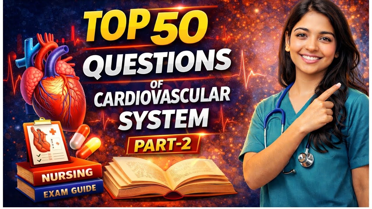 Cardiovascular system Important question #nursingexam #nursingquiz 