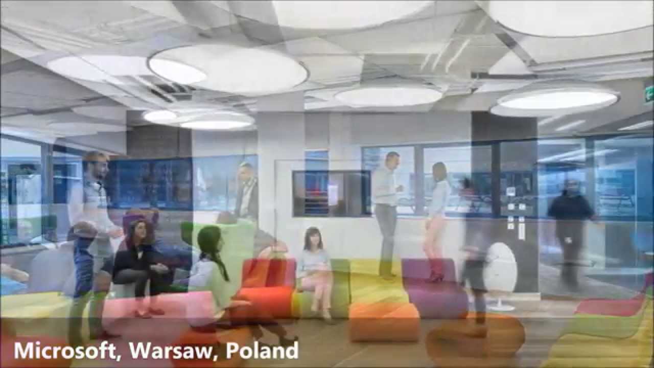 Ecophon Solo Square, Solo Cirle XL, Akusto Wall C, Microsoft, Warsaw, Poland