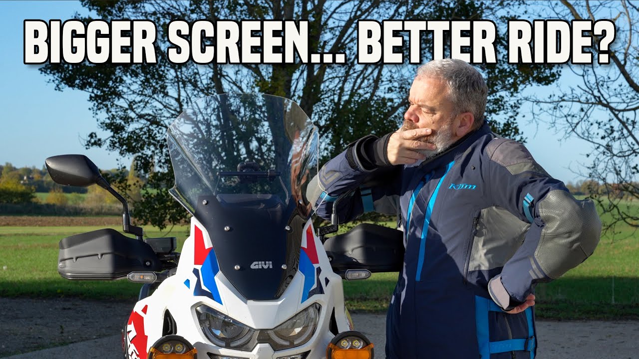 Экран Givi Touring против стандартного AFRICA TWIN — стоит ли менять?
