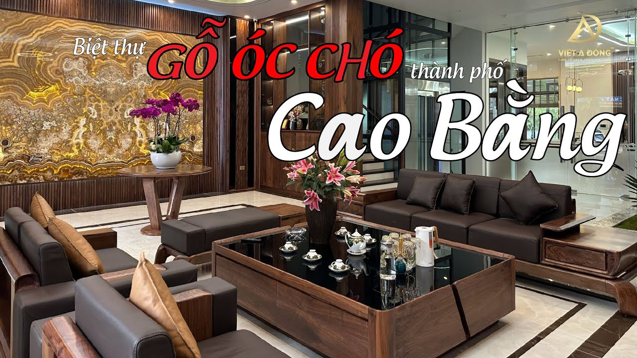 [Nội Thất Gỗ Óc Chó] Biệt Thự Thành Phố Cao Bằng | Việt Á Đông | Chuyên Thiết Kế & Thi công nội thất