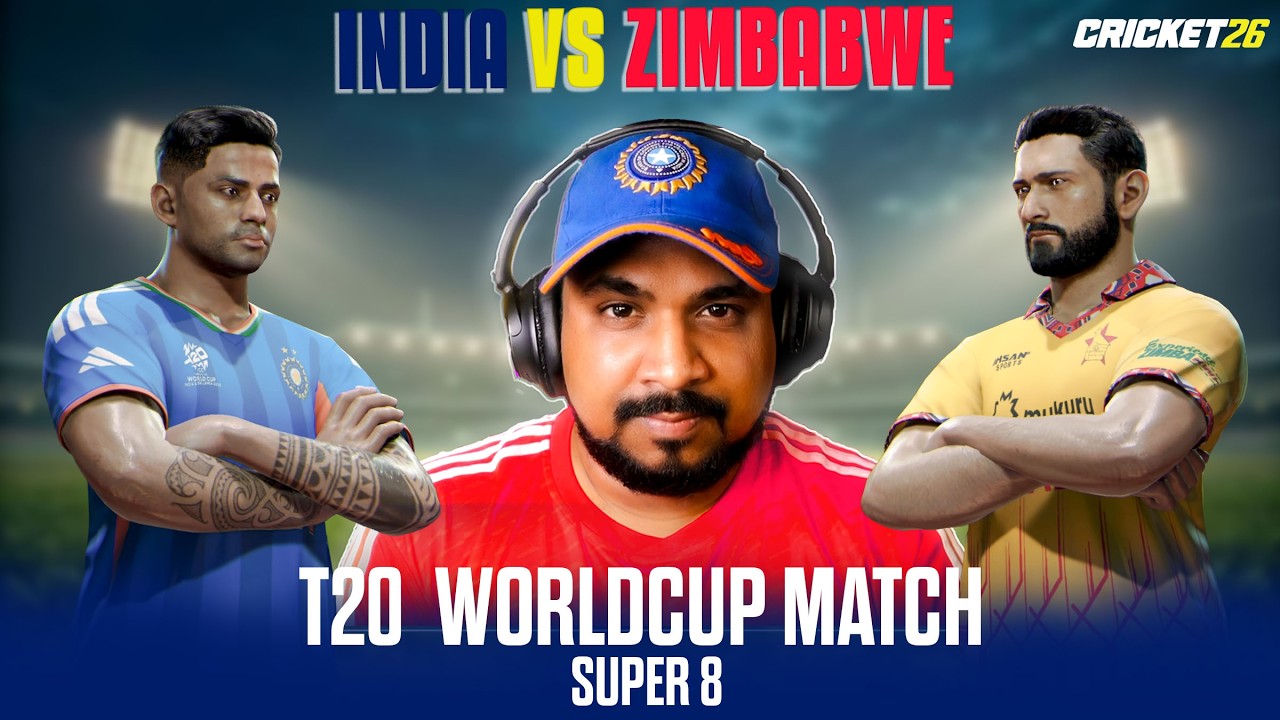 INDIA vs ZIMBABWE • Cricket 26 LIVE Gameplay