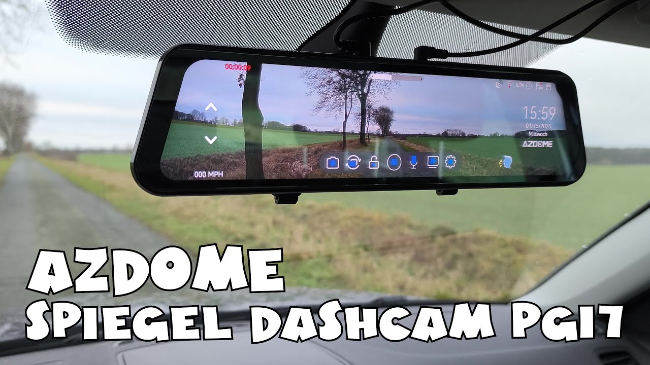 AZDOME PG17 4K Spiegel Dashcam 1080p R&uuml;ckspiegelkamera
