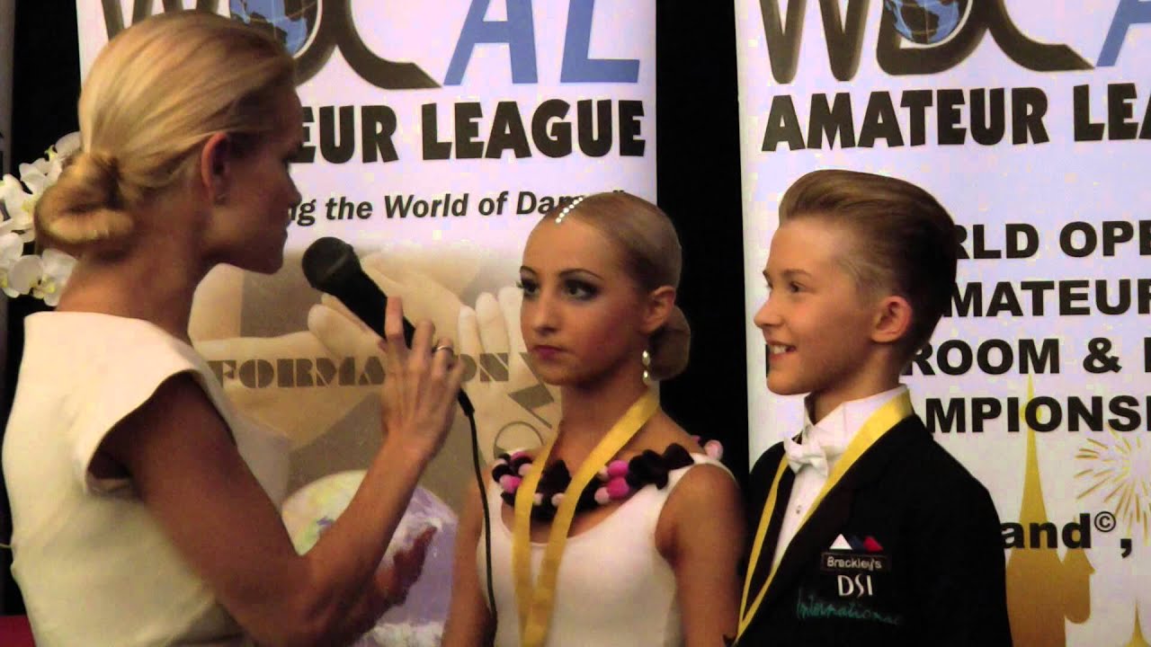 2013 WDC AL World Championship   Junior U14 Ballroom    Winners Interview