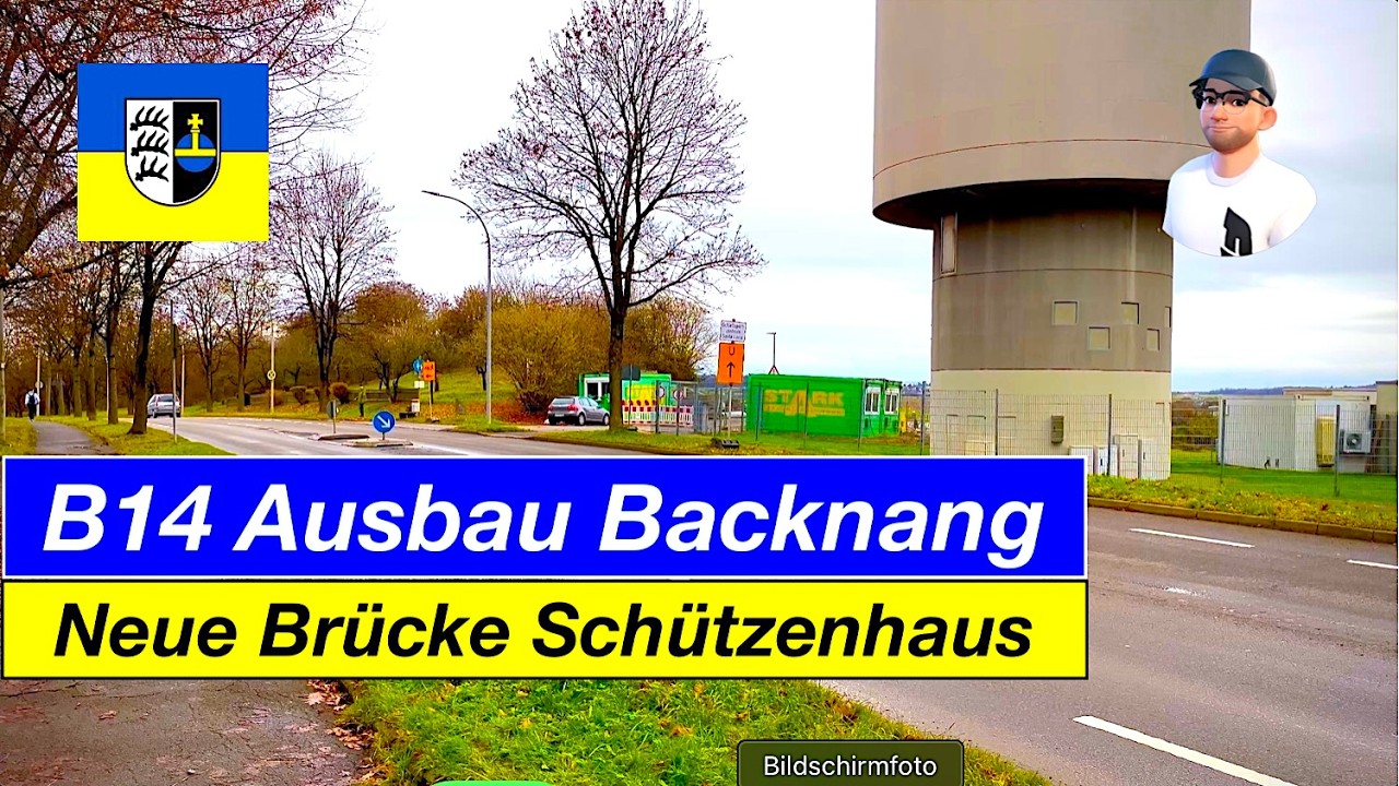 B14 Ausbau Backnang, neue Brücke Schützenhaus (Santa Lucia).