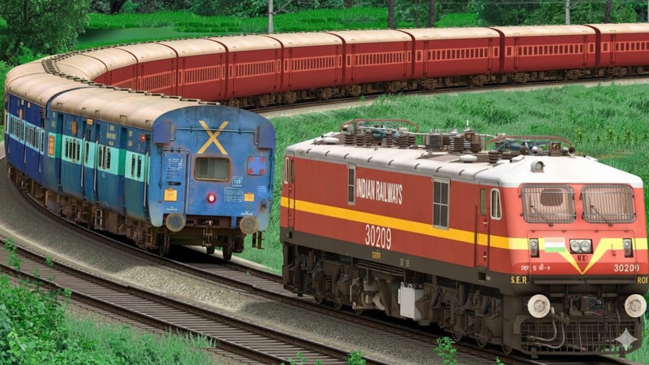 WAG9 SHUNT ICF EXPRESS TRAIN | BUMPY RAILROAD | Train Simulator | Railworks | NTG GAMING