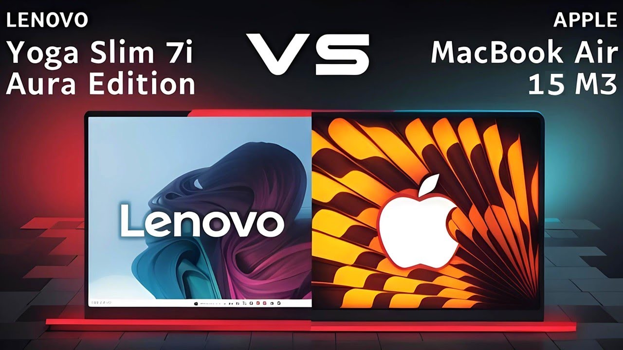 Lenovo Yoga Slim 7i Aura Edition vs Apple MacBook Air M3 - spec review & comparison