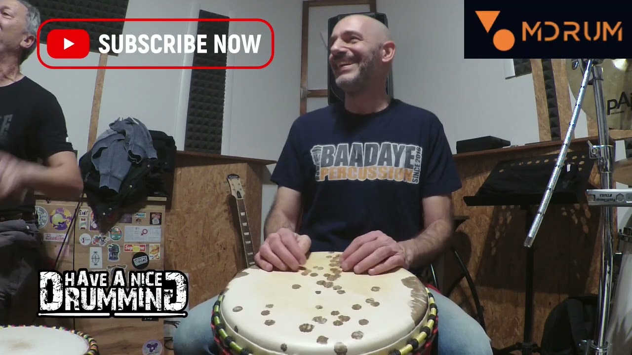 Uno Yankady Macrù non fa mai male - play DRUM with Djembe. Africa style Jam session training