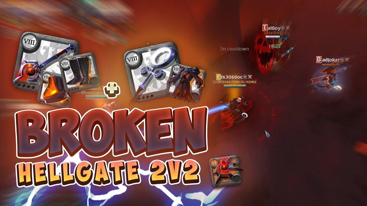 1h CURSED X HOLY FIEND ROBE | HELLGATE 2V2 | Albion online indonesia