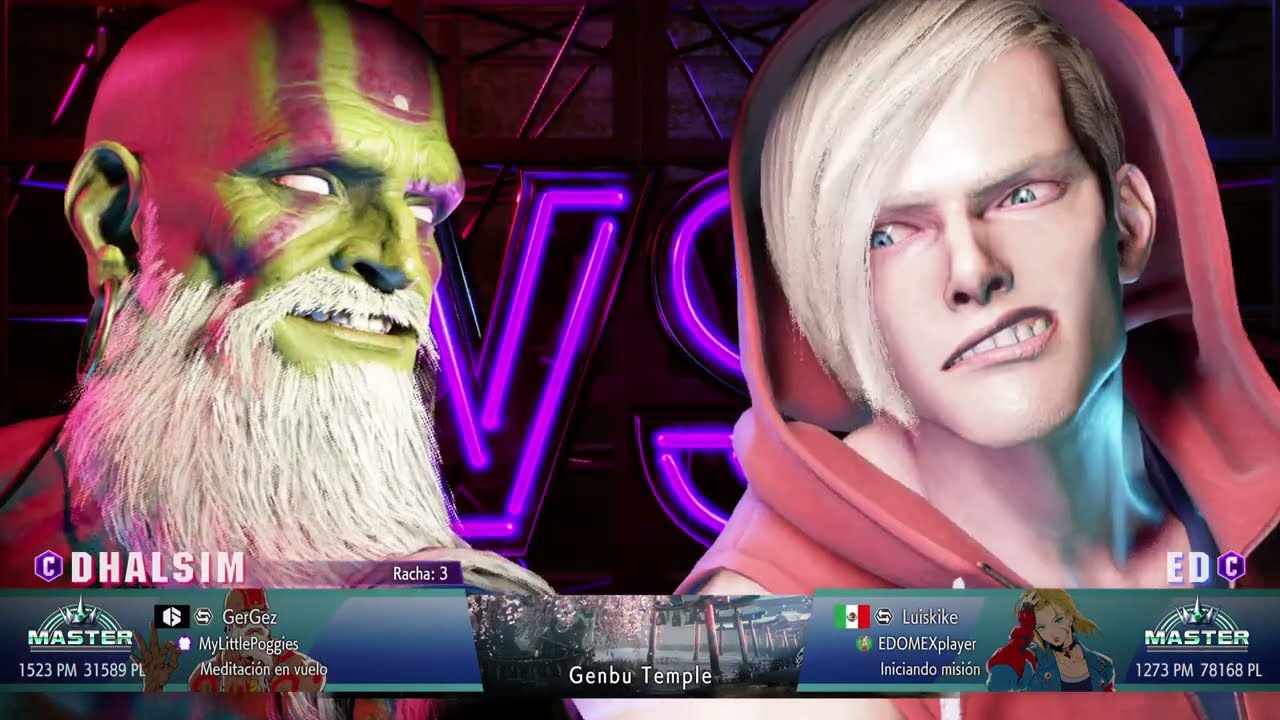 Street fighters 6 pelea de Master agresivo GEZGEz VS luiski pelea épica juego para hombre