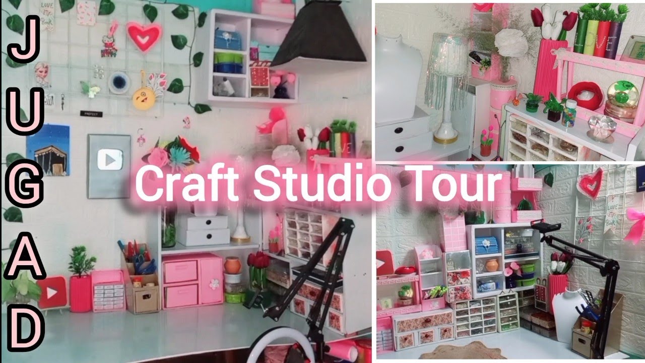 My New STUDIO Tour!! (Part-2) I Made My Studio! Art Studio Makeover! Craft Studio Makeover & more...