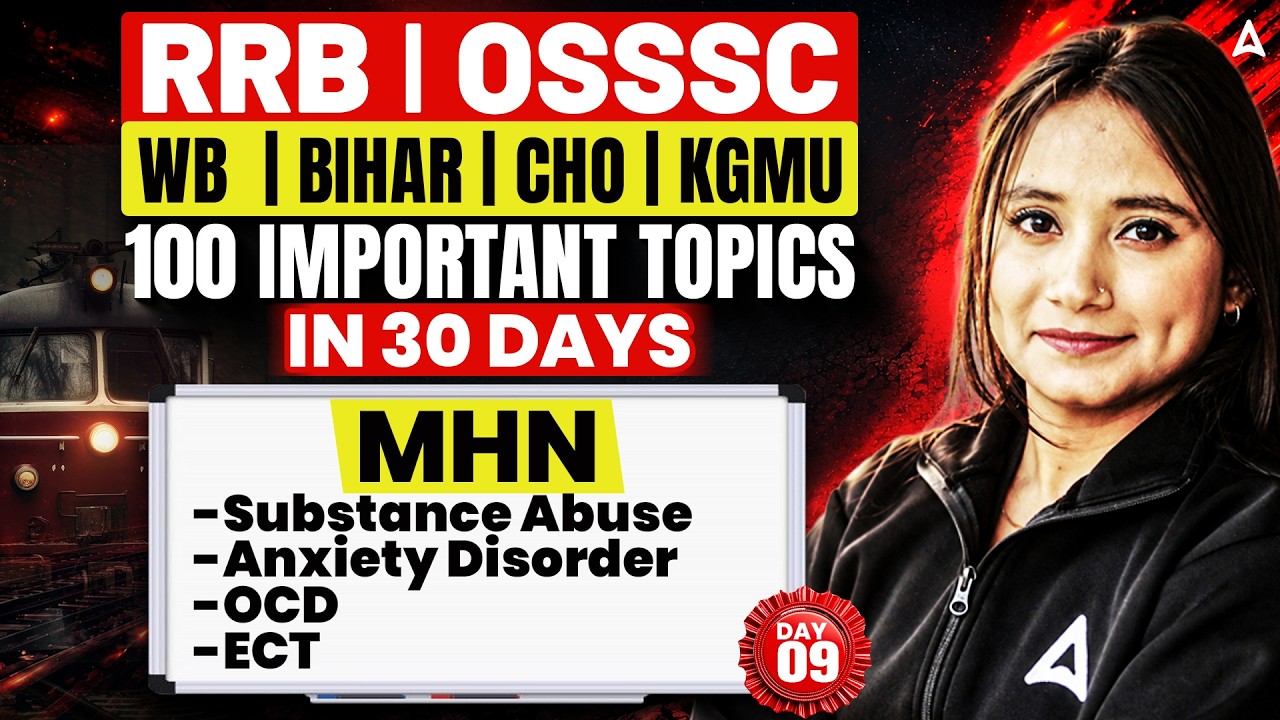RRB OSSSC WB Bihar CHO KGMU MHN Important Topics | Day 09 | Exam 2026