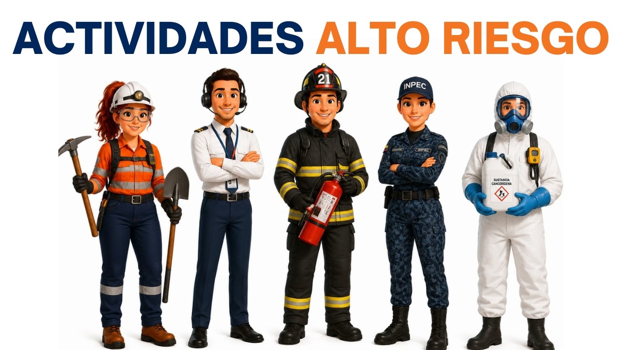 Actividades laborales de Alto Riesgo👩‍✈️👩‍🚒y PENSION ESPECIAL DE VEJEZ! seguridadysalud1