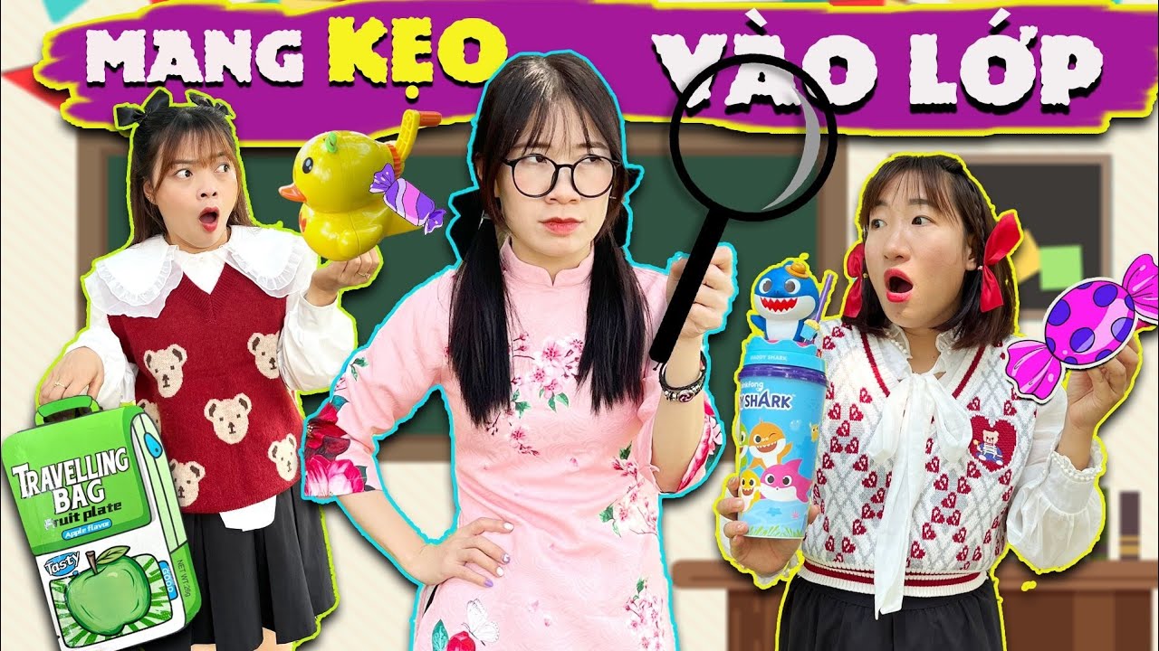 Cao Thủ Giấu Kẹo Mang Đến Lớp | Tuyết Tuyết TV