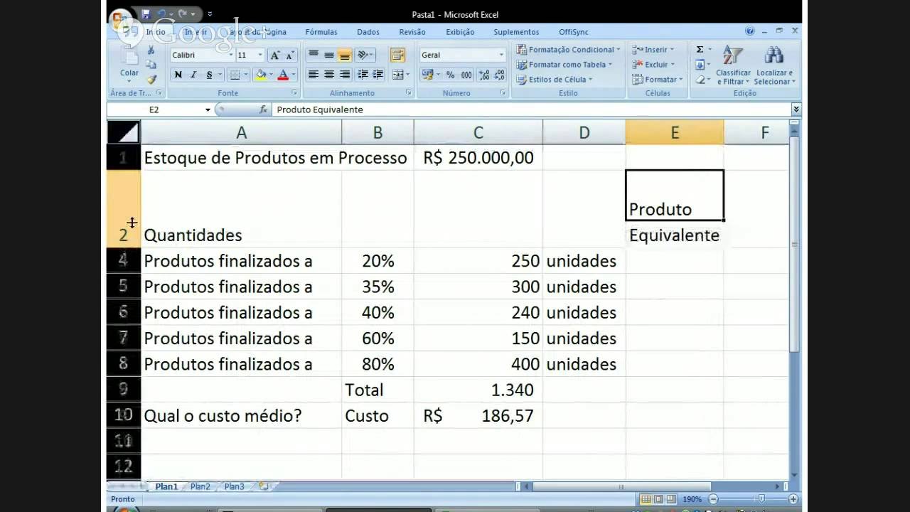 Produção Equivalente