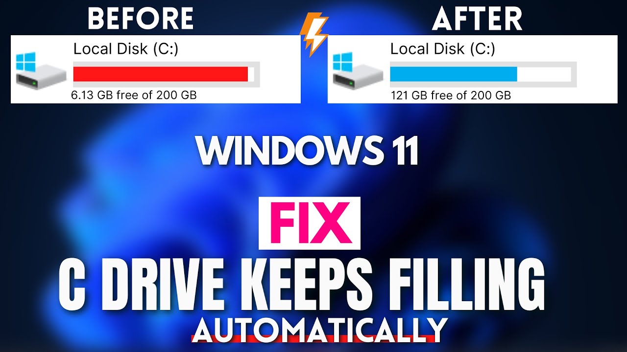 C Drive Keeps Filling Automatically Windows 11, 10 - Fixed🔥