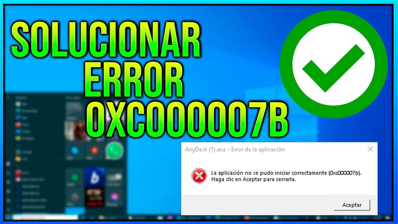 ✅ Como Solucionar ERROR 0xc00007b / Reparar ERROR 0xc000007b En Windows✅