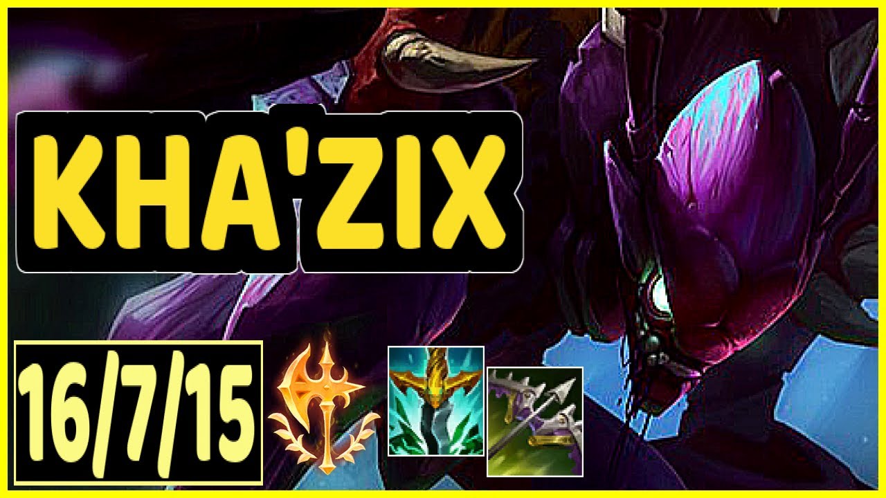 KHA'ZIX VS DIANA - 16/7/15 KDA JUNGLE GAMEPLAY EMERALD II
