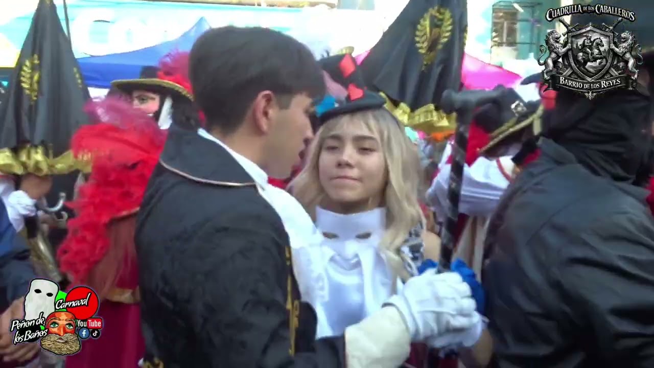Carnaval peñon de los baños 2026 barrio de los reyes cuadrilla de los caballeros primer domingo.  