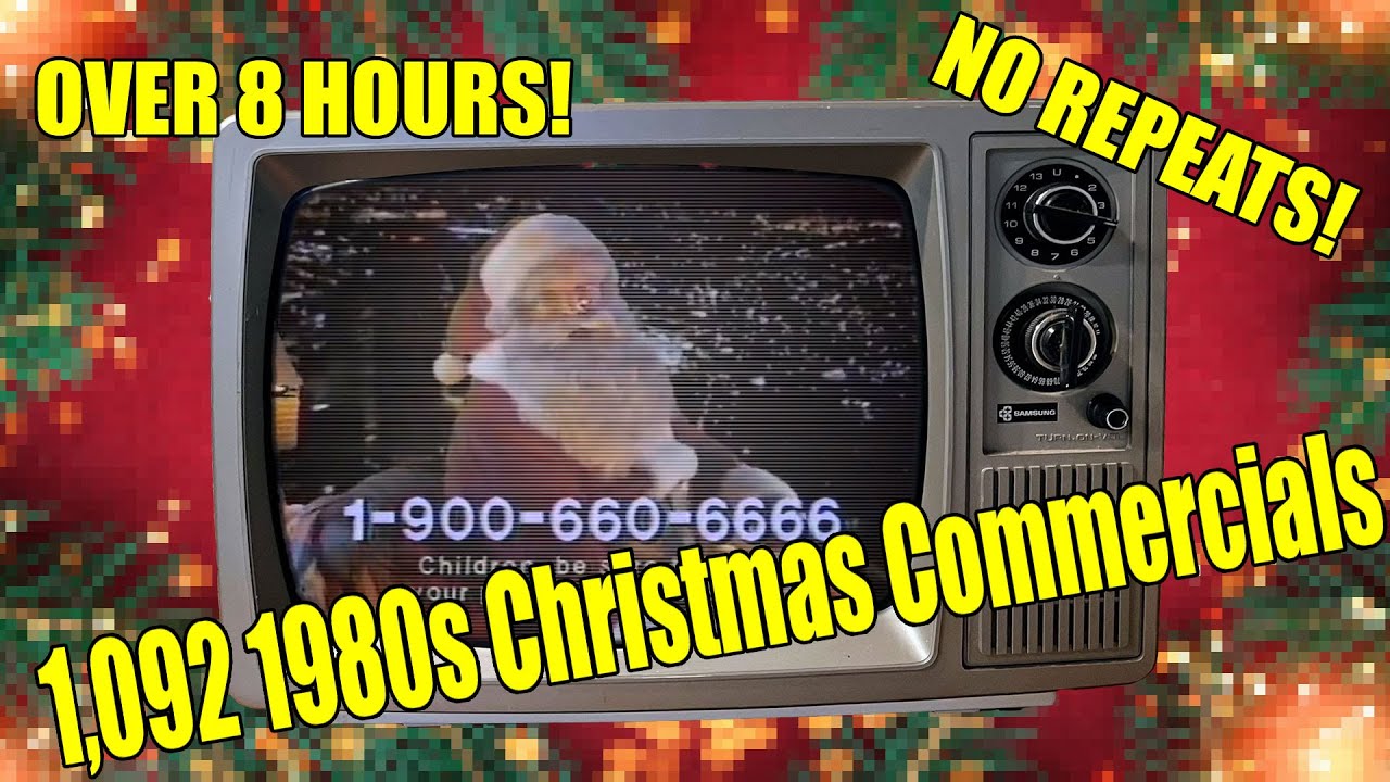 Over 8 hours of 1980s Christmas Commercials