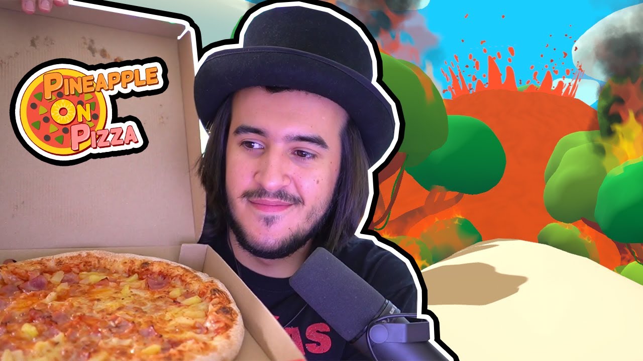 Me COMO mi PRIMERA PIZZA con PIÑA jugando PIZZA con PIÑA - GG Games