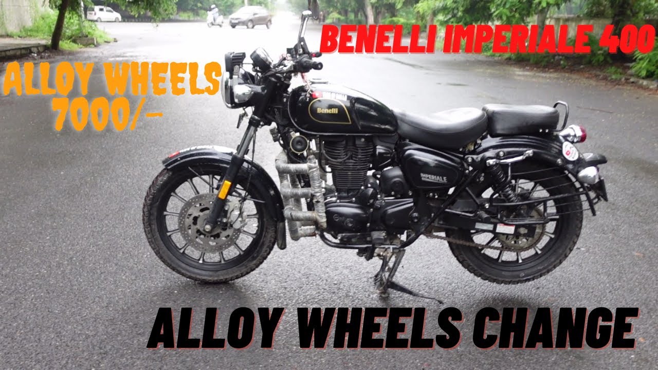 Benelli Imperiale400 Alloy wheels change #vlogofbabaji #youtube #jattprabhjot #msk #souravjoshivlogs