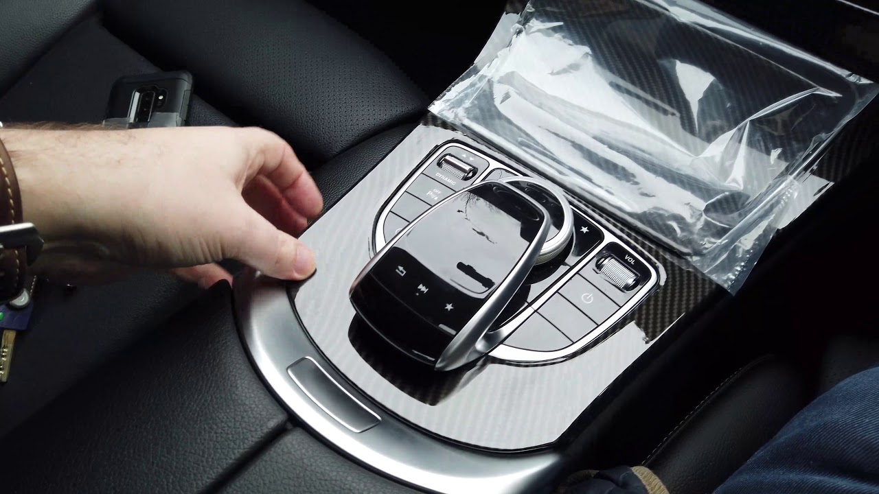 Carbon fiber effect trim cover install on my Mercedes-Benz C220d W205