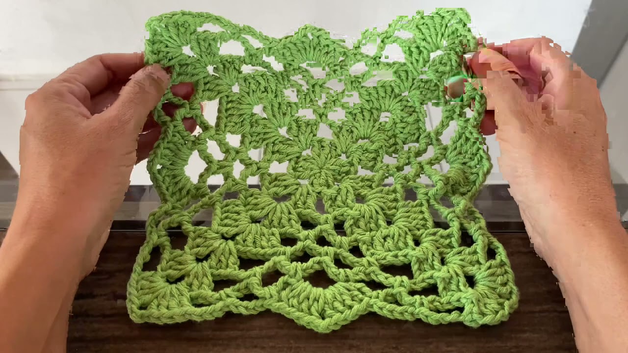 COMO EMENDAR QUADRADINHOS DE CROCHÊ /crochê passo a passo /crochet