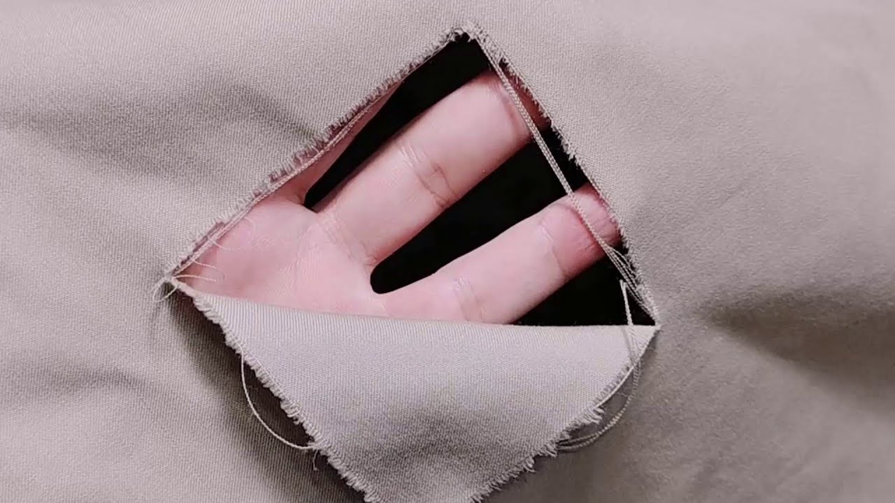 Научитесь заделывать дырку на одежде простым и легким способом/сохраните свою одежду