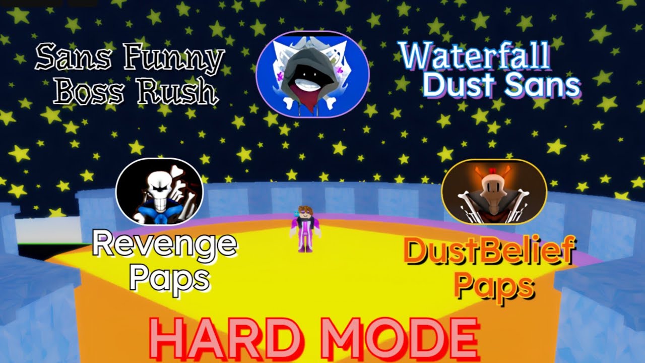 SFBR Waterfall Dust sans/Dustbeleife & Revenge paps defeated (both paths) Hardmode part 1