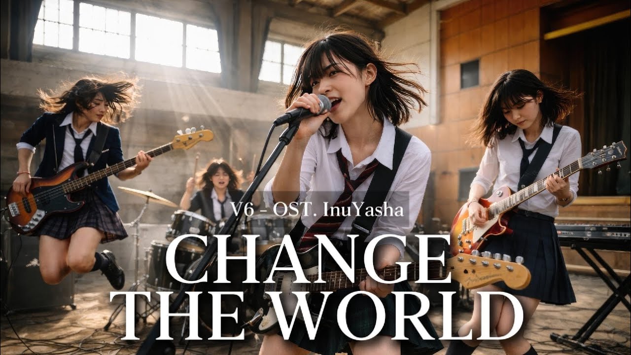 Change The World - 犬夜叉 Inuyasha | Anime Cover Song | Girl band Alternative Rock [AI Cover]