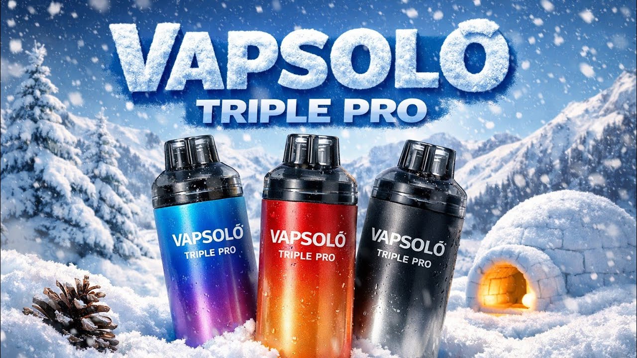 60 000 затяжек?! Vapsolo Triple Pro протестирован на снегу ❄️ #ТестВейпа #ОбзорНаПрироде #ВейпГер...