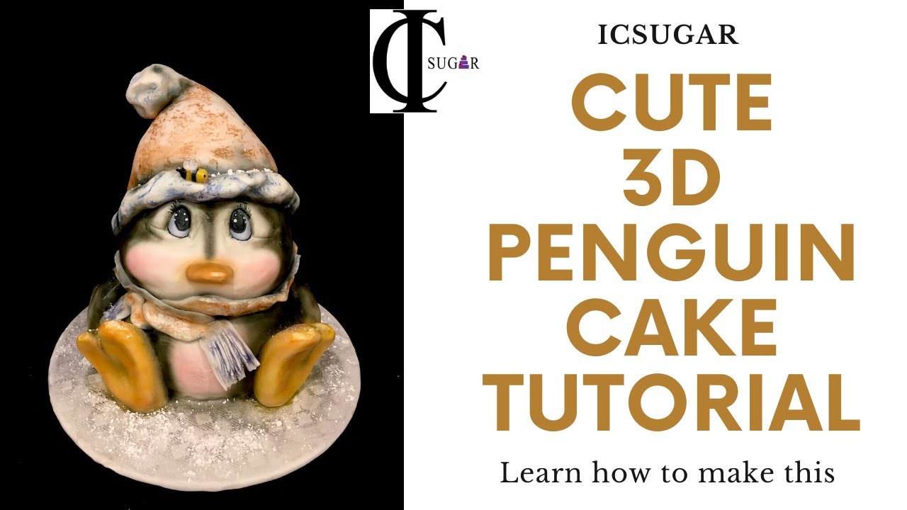 Cute 3D Cake Tutorial - Penguin