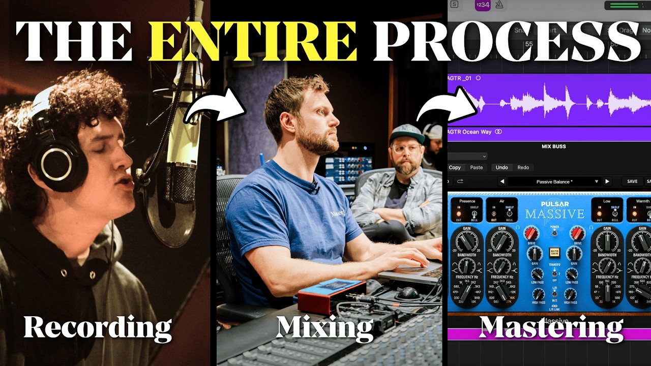 Start to Finish Studio Session (Recording, Mixing, Mastering)