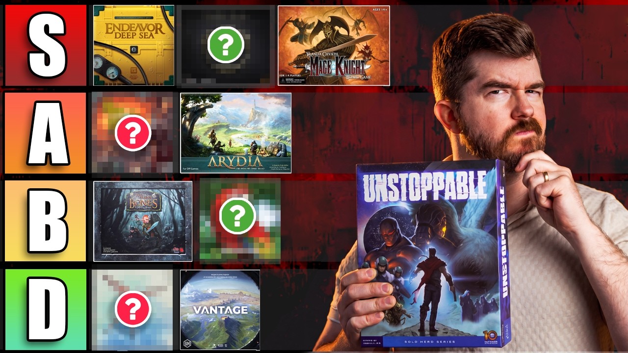 The Best Solo Board Games of All Time! | Tier Ranked