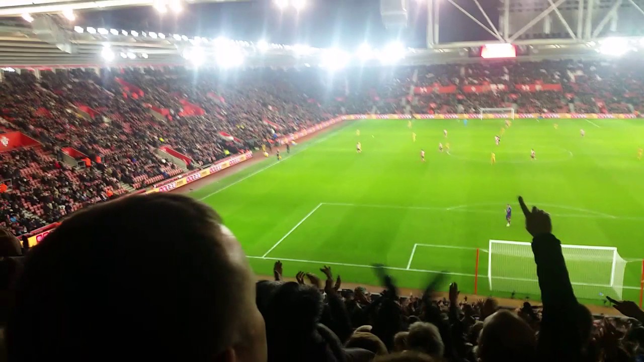 Southampton 1-4 Spurs - the 3rd goal celebrations & Alli 4th goal