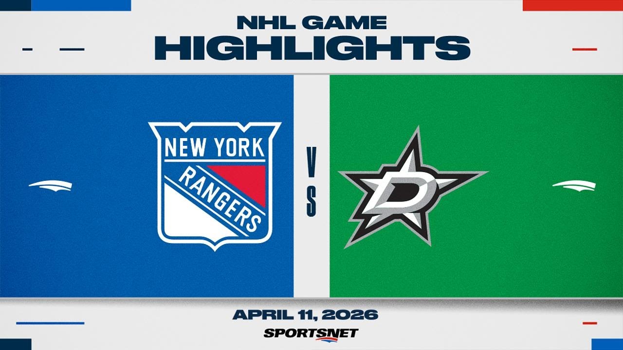 NHL Highlights | Rangers vs. Stars - April 11, 2026