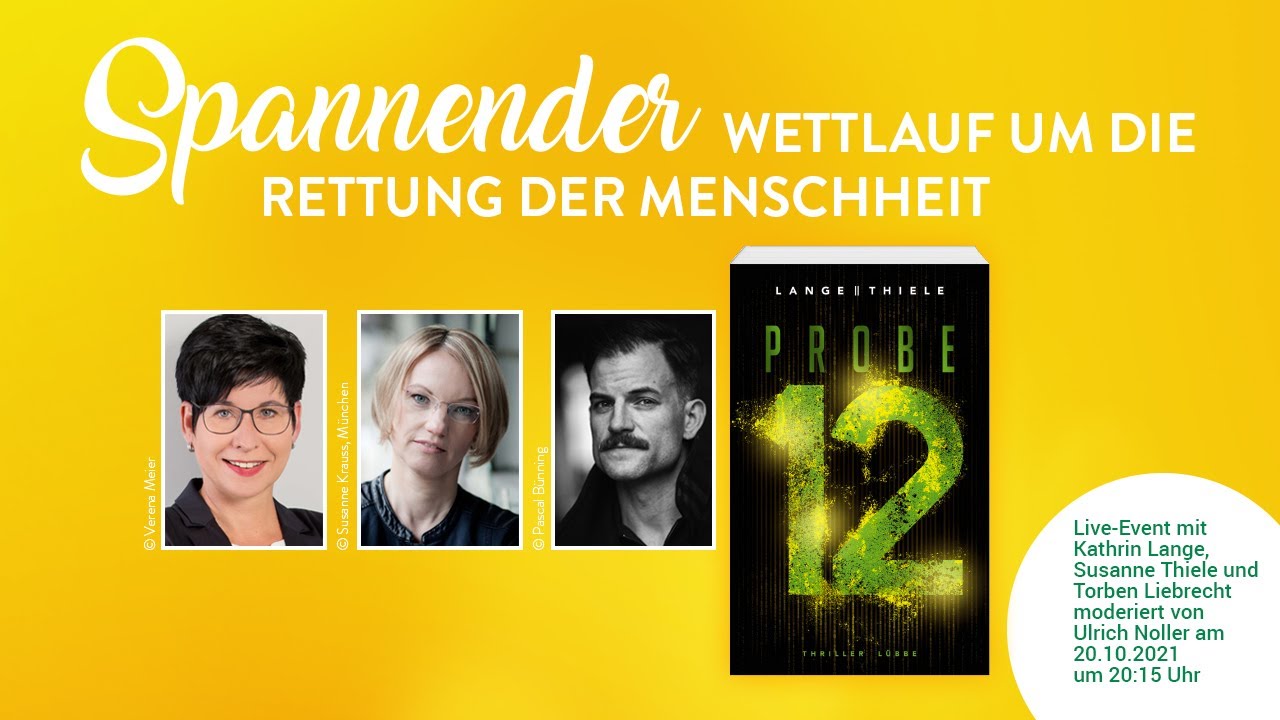 Buchmesse@home LIVE: Kathrin Lange, Susanne Thiele und Torben Liebrecht im Gespr&auml;ch &uuml;ber 
