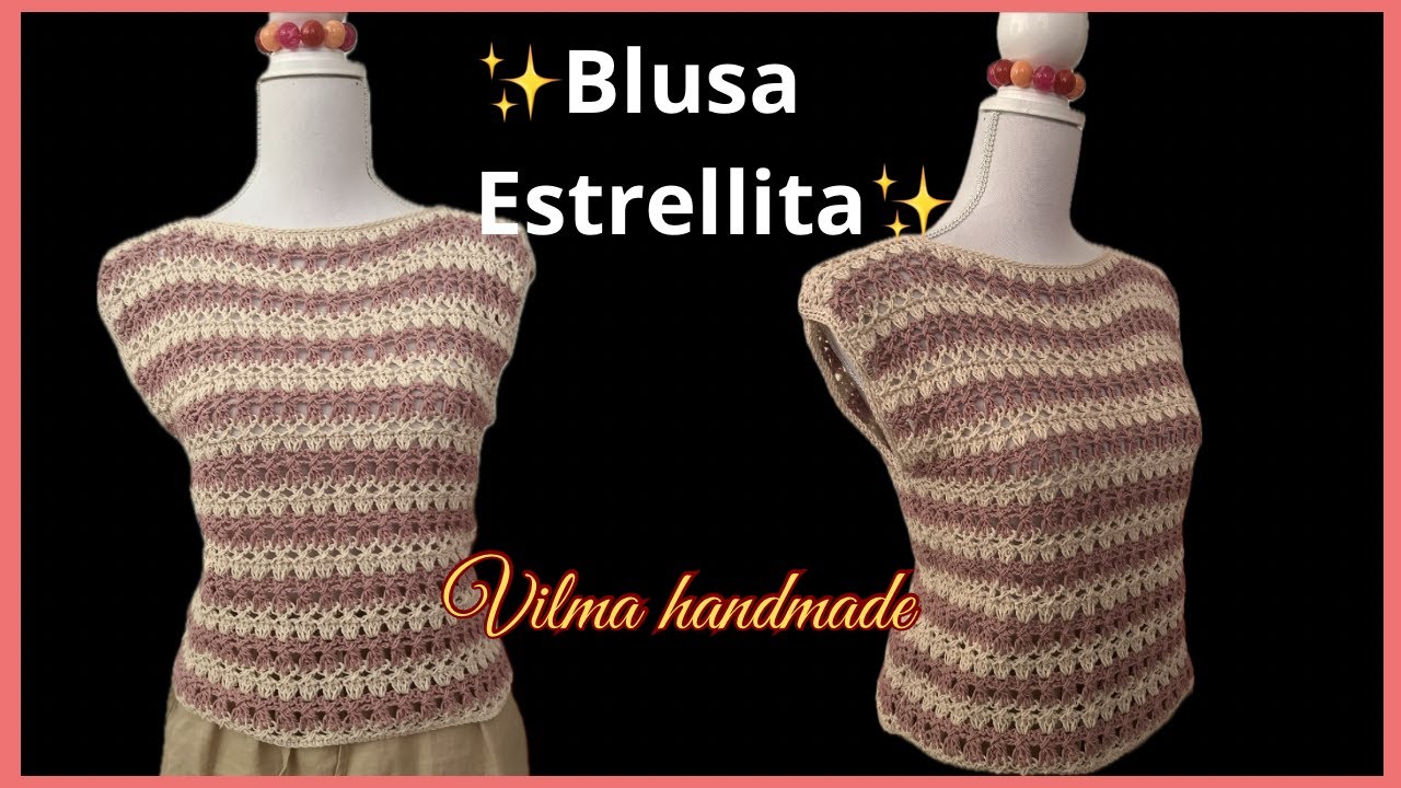 Teje tu propia blusa a crochet, tutorial completo. (fácil)